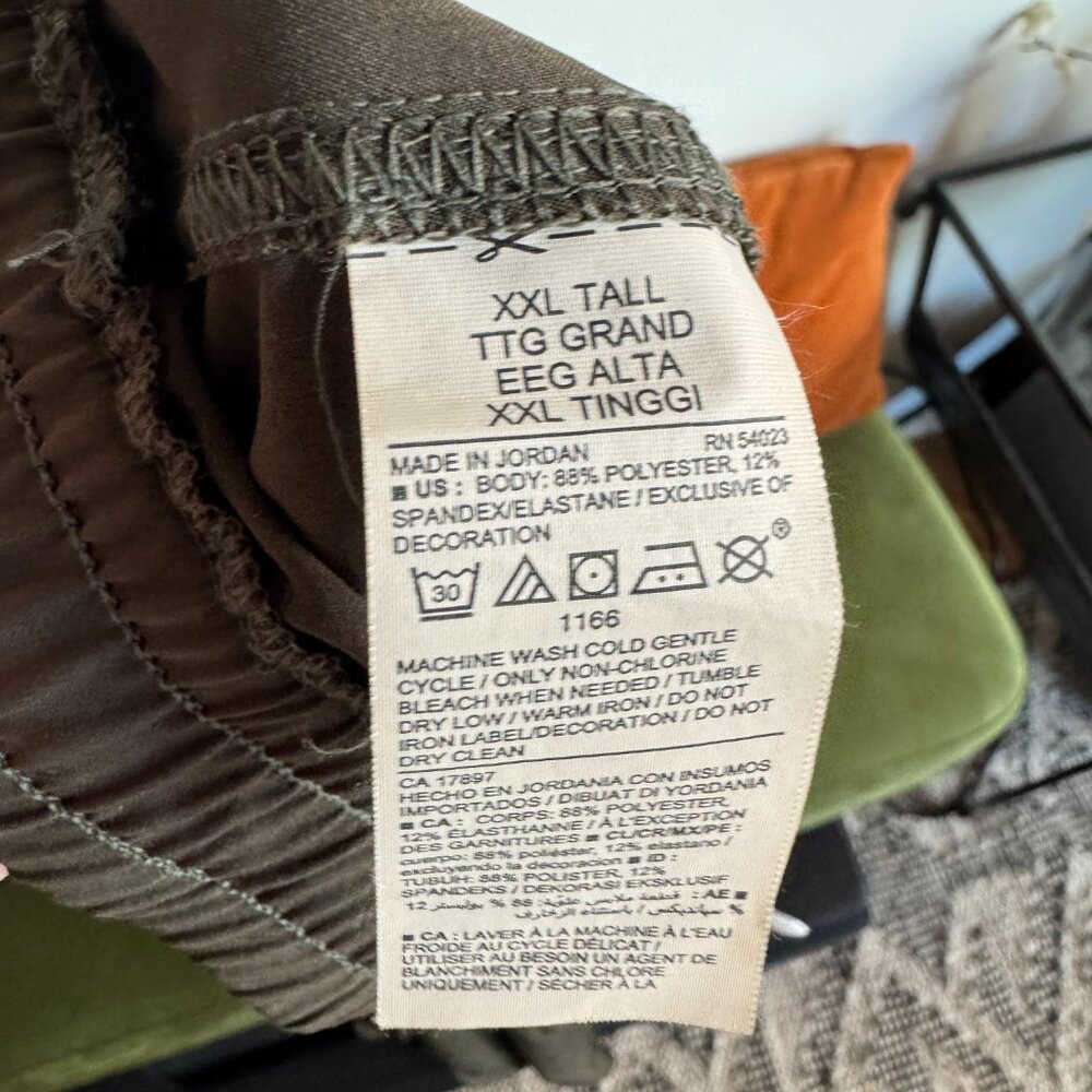 Old Navy Olive Green Track Pants - Plus Size (Tall) - Picture 2 of 5